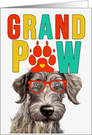 GrandPAW Scottish Deerhound Grandparents Day from Granddog card