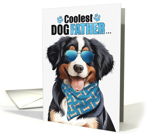 Father's Day Entlebucher Mountain Dog Coolest Dogfather Ever card