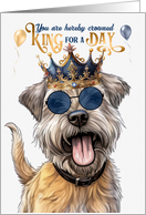 Birthday Glen of Imaal Terrier Dog Funny King for a Day card