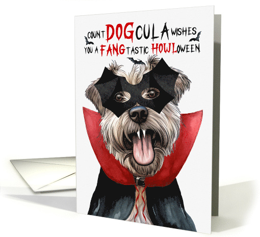 Glen of Imaal Terrier Dog Funny Halloween Count DOGcula card (1804772)