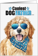 Father’s Day Goldendoodle Dog Coolest Dogfather Ever card