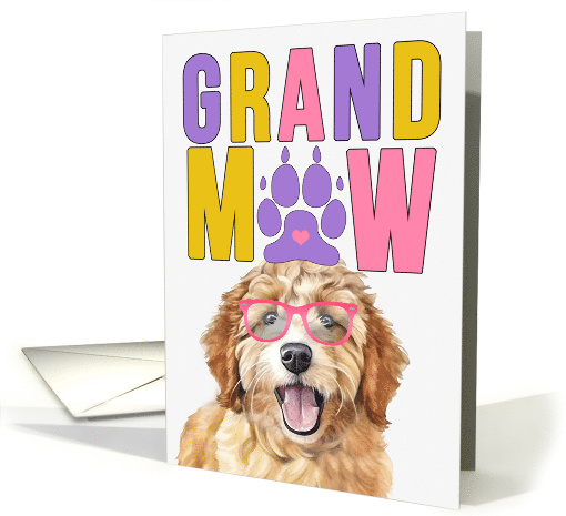 GrandMAW Goldendoodle Dog Grandparents Day from Granddog card