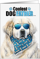 Father’s Day Great Pyrenees Dog Coolest Dogfather Ever card