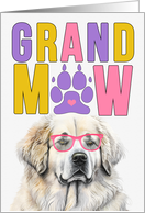 GrandMAW Great Pyrenees Dog Grandparents Day from Granddog card
