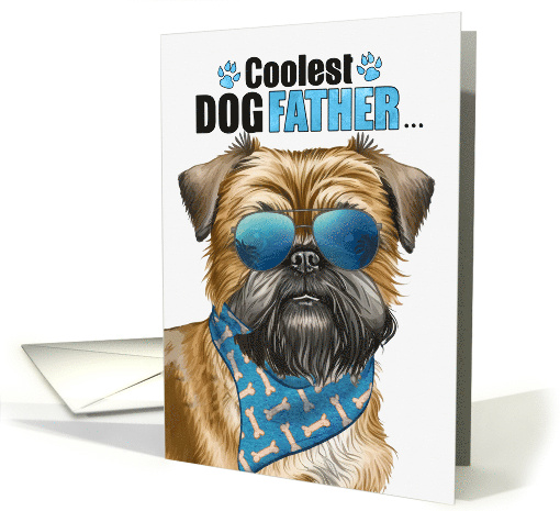 Father's Day Brussels Griffon Dog Coolest Dogfather Ever card