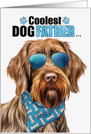 Father’s Day Wirehaired Pointing Griffon Dog Coolest Dogfather Ever card