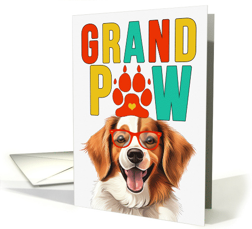 GrandPAW Kooikerhondje Dog Grandparents Day from Granddog card