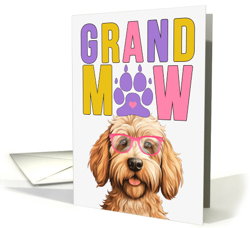GrandMAW Caramel Labardoodle Dog Grandparents Day card (1807880)