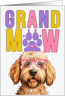 GrandMAW Caramel Labardoodle Dog Grandparents Day card