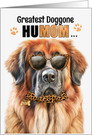 Mother’s Day Leonberger Dog Greatest HuMOM Ever card