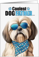 Father’s Day Lhasa Apso Dog Coolest Dogfather Ever card