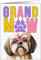 GrandMAW Lhasa Apso Dog Grandparents Day from Granddog card