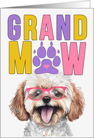 GrandMAW Maltipoo Dog Grandparents Day from Granddog card