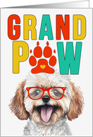 GrandPAW Maltipoo Dog Grandparents Day from Granddog card