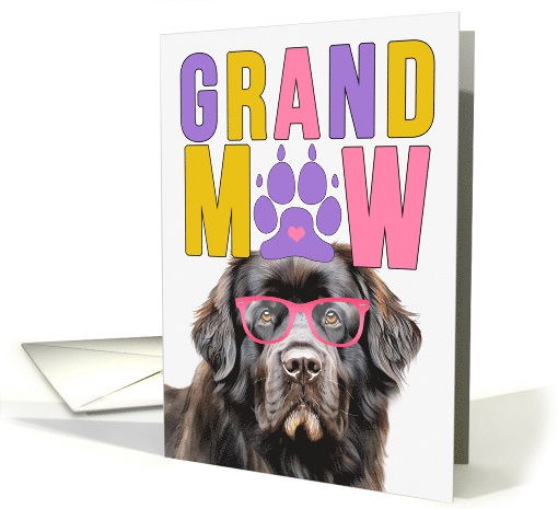 GrandMAW Newfoundland Dog Grandparents Day from Granddog card