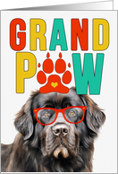 GrandPAW Newfoundland Dog Grandparents Day from Granddog card