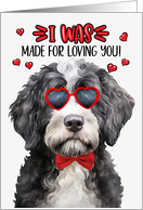 Valentine’s Day Portuguese Water Dog I Was Made for Loving You card