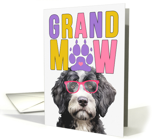 GrandMAW Portuguese Water Dog Grandparents Day from Granddog card