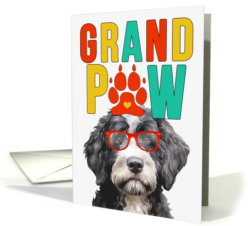 GrandPAW Portuguese Water Dog Grandparents Day from Granddog card
