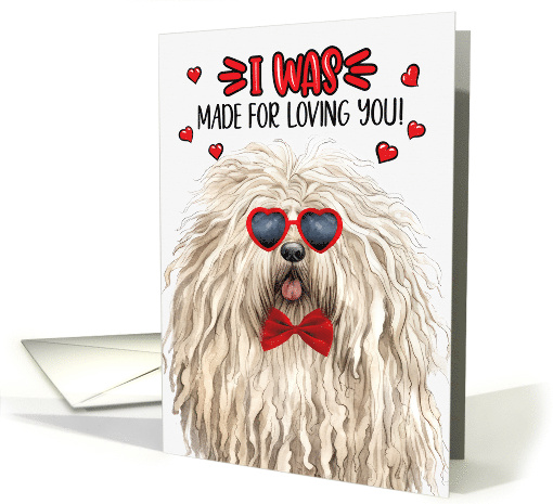Valentine's Day Puli Dog I Was Made for Loving You card (1809280)