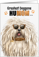 Mother’s Day Puli Dog Greatest HuMOM Ever card