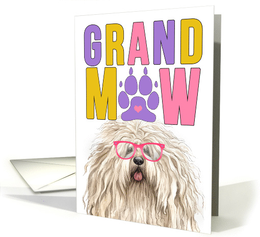GrandMAW Puli Dog Grandparents Day from Granddog card (1809324)