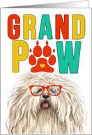 GrandPAW Puli Dog Grandparents Day from Granddog card