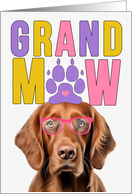 GrandMAW irish Setter Dog Grandparents Day from Granddog card
