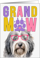 GrandMAW Bearded Collie Dog Grandparents Day from Granddog card