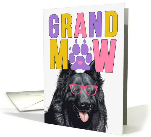 GrandMAW Belgian Sheepdog Grandparents Day from Granddog card
