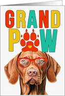 GrandPAW Vizsla Dog Grandparents Day from Granddog card