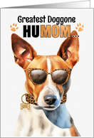 Mother’s Day Basenji Dog Greatest HuMOM Ever card