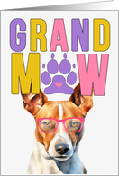 GrandMAW Basenji Dog Grandparents Day from Granddog card