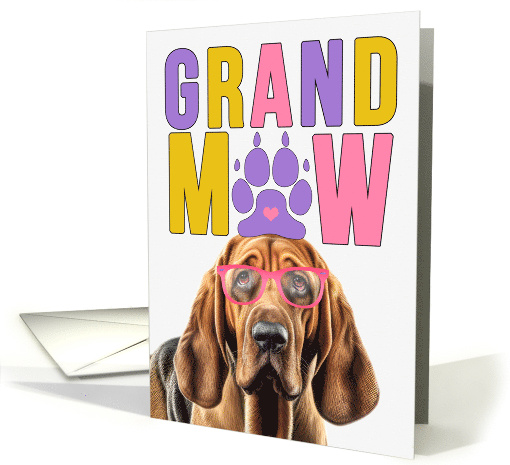 GrandMAW Bloodhound Dog Grandparents Day from Granddog card (1811000)
