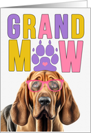 GrandMAW Bloodhound Dog Grandparents Day from Granddog card