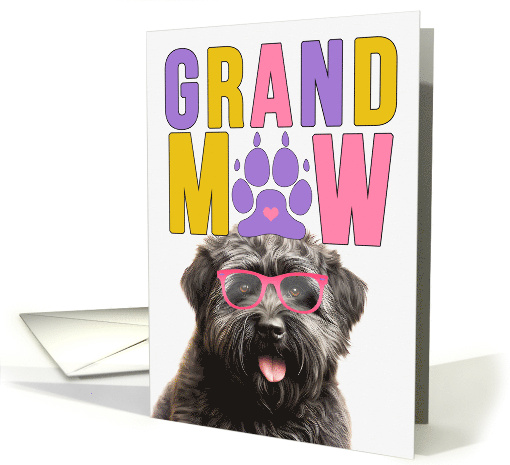 GrandMAW Bouvier des Flandres Dog Grandparents Day card (1811322)