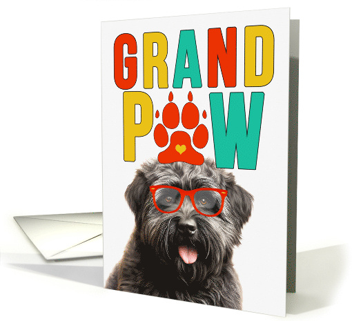 GrandPAW Bouvier Dog Grandparents Day from Granddog card (1811324)
