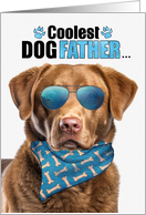 Father’s Day Chesapeake Bay Retriever Dog Coolest Dogfather Ever card