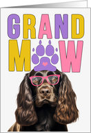 GrandMAW Chocolate Cocker Spaniel Dog Grandparents Day card