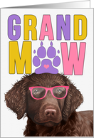 GrandMAW Curly Coated Retriever Dog Grandparents Day card