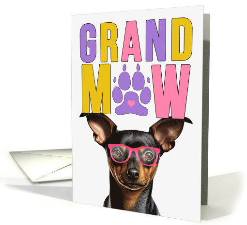 GrandMAW Min Pin Dog Grandparents Day from Granddog card (1812144)