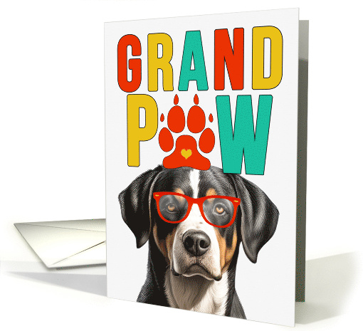 GrandPAW Greater Swiss Mountain Dog Grandparents Day card (1812798)