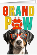 GrandPAW Greater Swiss Mountain Dog Grandparents Day card