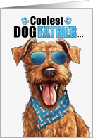 Father’s Day Irish Terrier Dog Coolest Dogfather Ever card