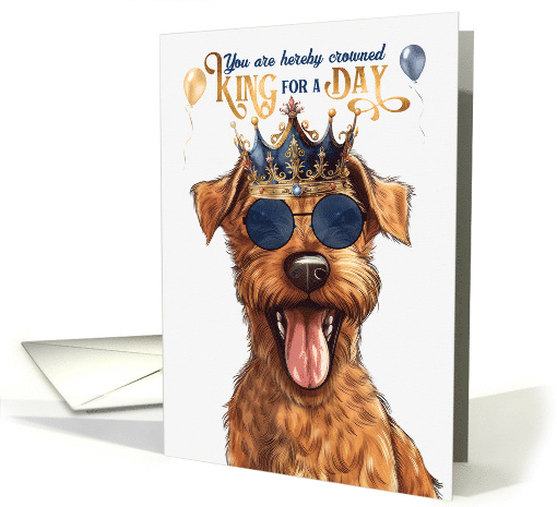 Birthday Irish Terrier Dog Funny King for a Day card (1812922)