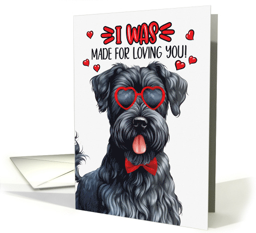 Valentine's Day Kerry Blue Terrier Dog Made for Loving You card