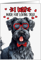 Valentine’s Day Kerry Blue Terrier Dog Made for Loving You card