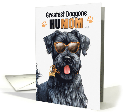 Mother's Day Kerry Blue Terrier Dog Greatest HuMOM Ever card (1813138)