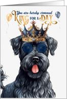 Birthday Kerry Blue Terrier Dog Funny King for a Day card