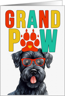 GrandPAW Kerry Blue Terrier Dog Grandparents Day from Granddog card
